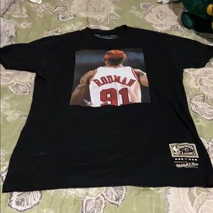 Dennis Rodman Mitchell & Ness Shirt Size Medium